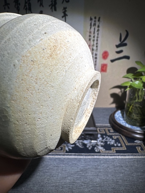 古玩陶瓷青白釉罐或者茶入真品鑒賞圖