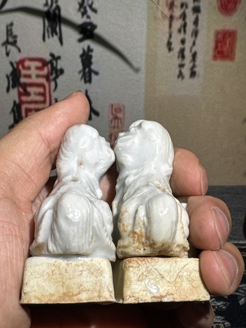 古玩陶瓷德化白瓷三貢真品鑒賞圖