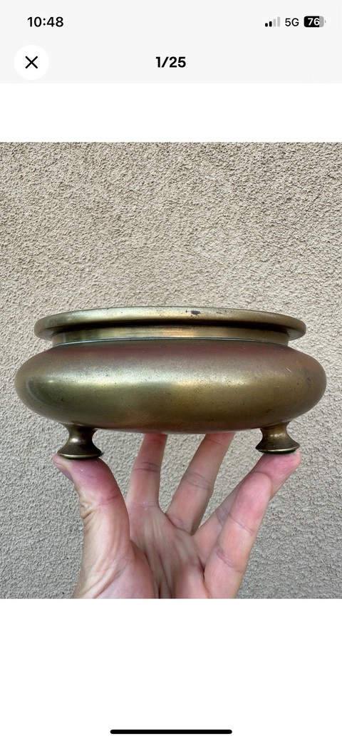 古玩銅器爐子真品鑒賞圖
