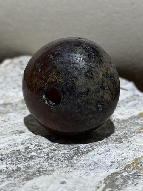 古玩玉器瑪瑙珠真品鑒賞圖