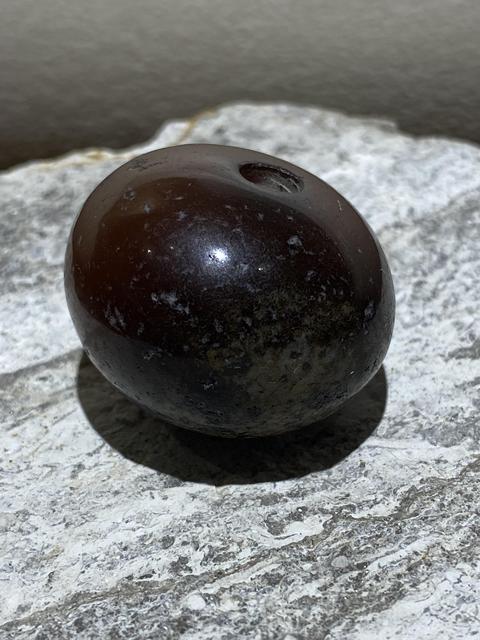 古玩玉器瑪瑙珠真品鑒賞圖