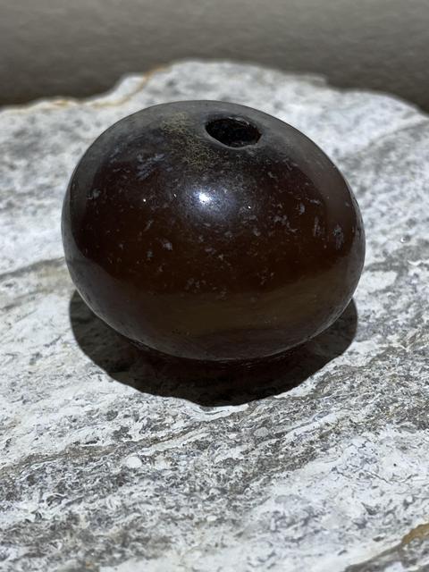 古玩玉器瑪瑙珠真品鑒賞圖