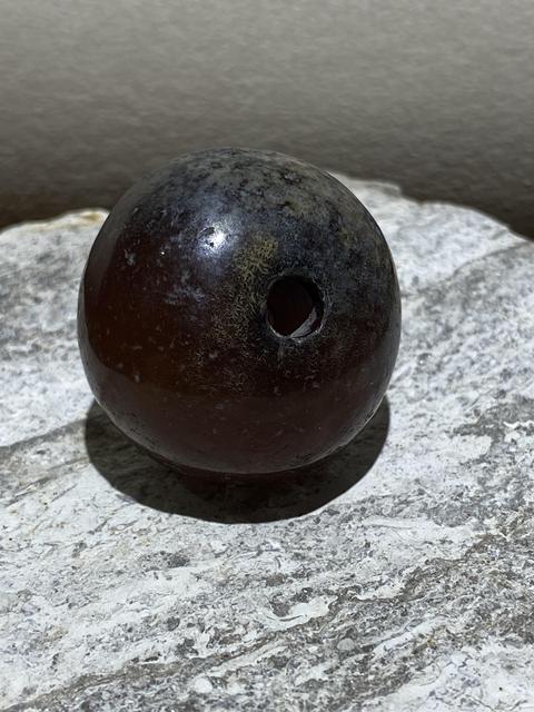 古玩玉器瑪瑙珠真品鑒賞圖