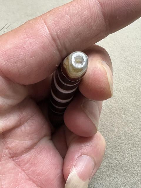 古玩玉器瑪瑙珠真品鑒賞圖
