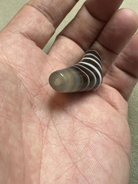 古玩玉器瑪瑙珠真品鑒賞圖