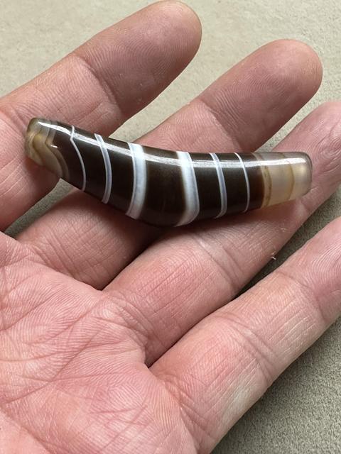 古玩玉器瑪瑙珠真品鑒賞圖