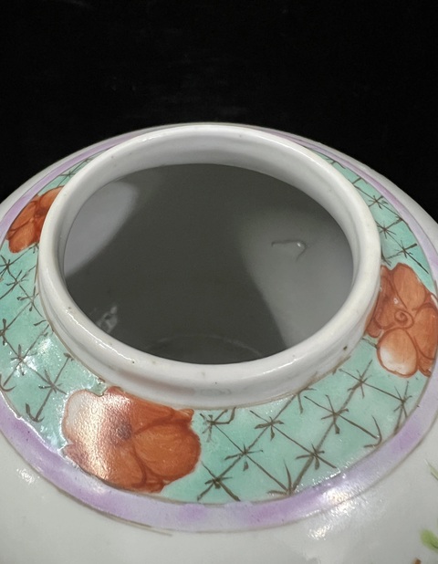 古玩陶瓷粉彩人物故事罐拍賣，當前價格1500元
