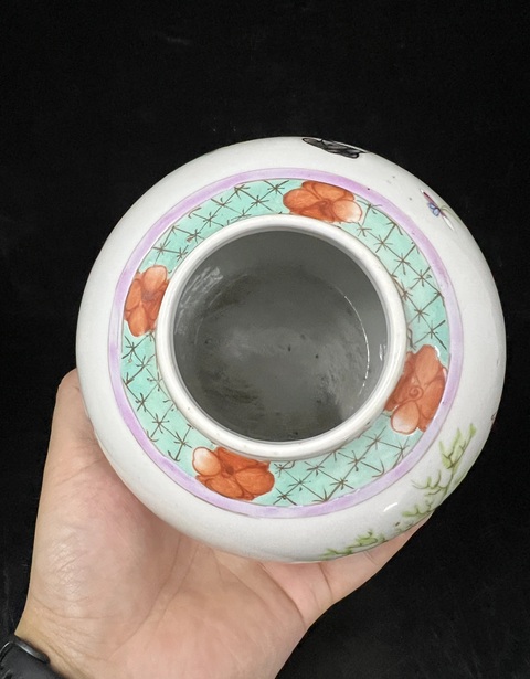 古玩陶瓷粉彩人物故事罐拍賣，當前價格1500元