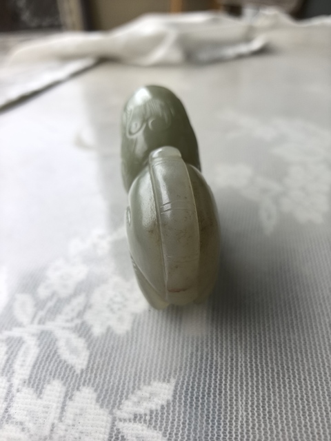 古玩玉器和田玉雕“瑞獸”擺件真品鑒賞圖