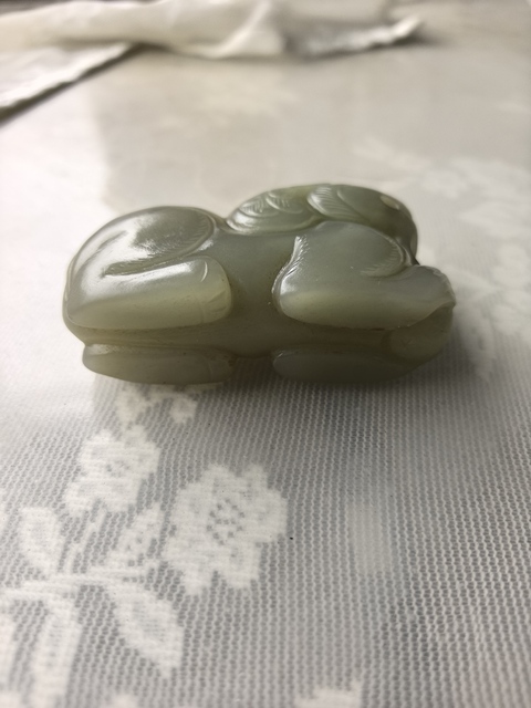 古玩玉器和田玉雕“瑞獸”擺件真品鑒賞圖