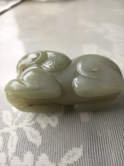 古玩玉器和田玉雕“瑞獸”擺件真品鑒賞圖