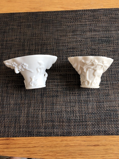 古玩陶瓷德化窯白釉杯真品鑒賞圖