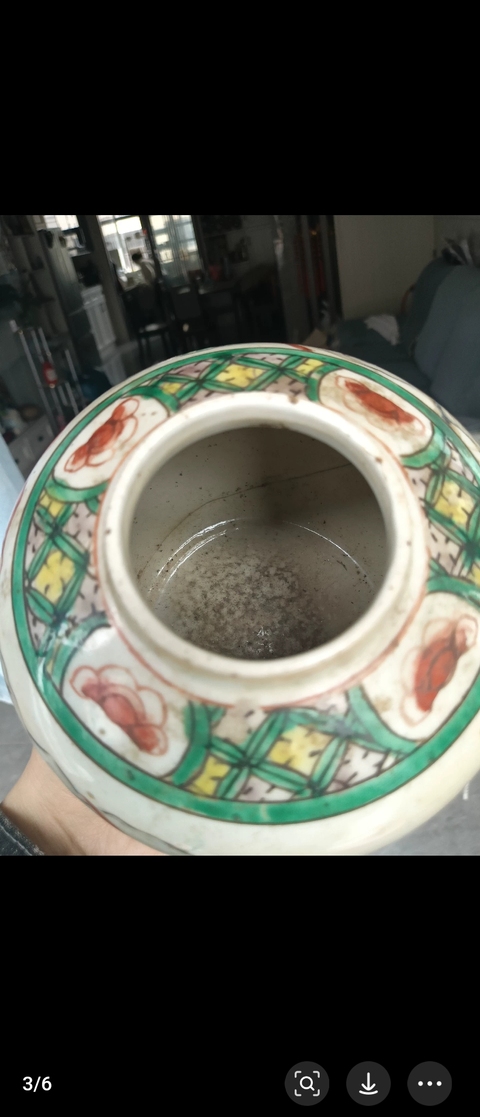 古玩陶瓷五彩刀馬人小罐真品鑒賞圖