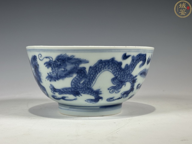 古玩陶瓷清康熙.游龍戲鳳紋青花碗拍賣,當前價格9600元