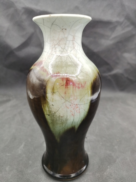 古玩陶瓷三陽開泰觀音瓶真品鑒賞圖