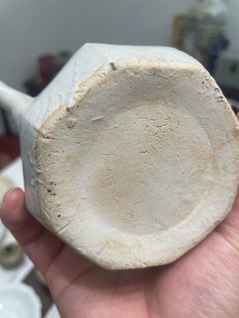 古玩陶瓷宋代·青白釉印樹葉紋壺 真品鑒賞圖