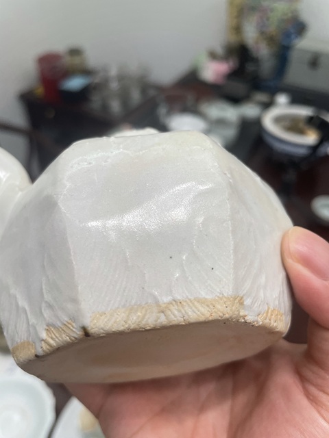 古玩陶瓷宋代·青白釉印樹葉紋壺 真品鑒賞圖