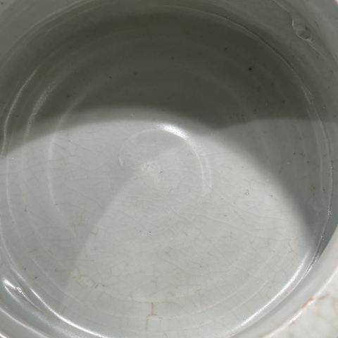 古玩陶瓷龍泉哥釉獅耳爐真品鑒賞圖