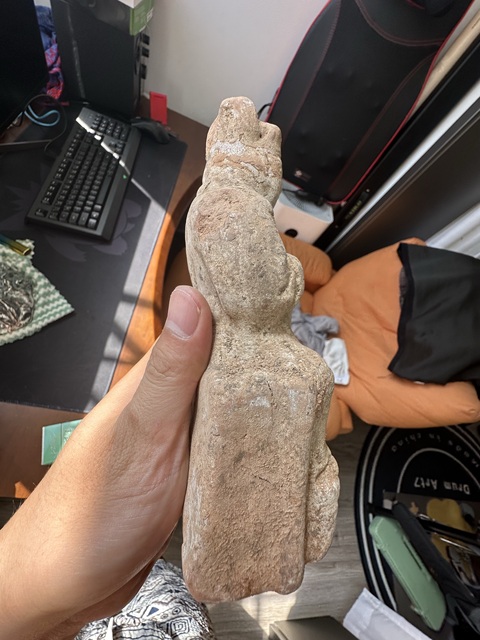 古玩陶瓷紅陶文官傭真品鑒賞圖