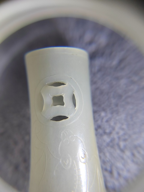 古玩玉器玉指甲套真品鑒賞圖
