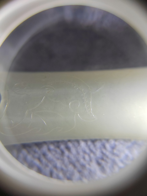 古玩玉器玉指甲套真品鑒賞圖