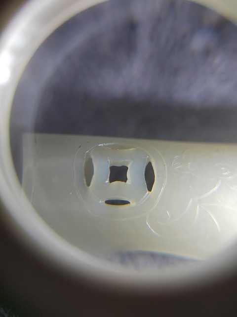 古玩玉器玉指甲套真品鑒賞圖
