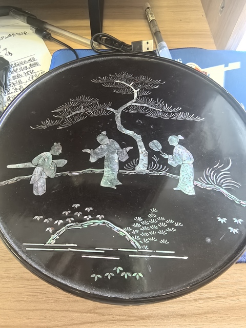 古玩雜項茶盤真品鑒賞圖
