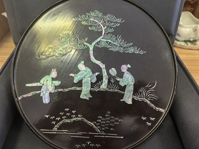 古玩雜項茶盤真品鑒賞圖