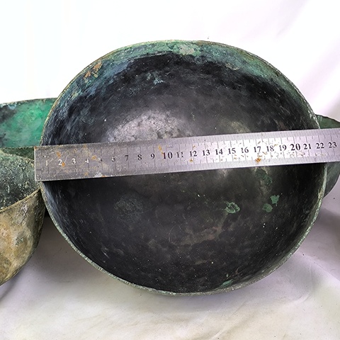 古玩銅器銅缽真品鑒賞圖