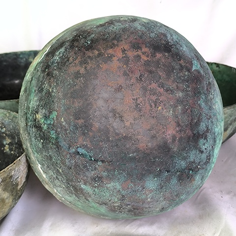 古玩銅器銅缽真品鑒賞圖