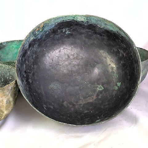 古玩銅器銅缽真品鑒賞圖