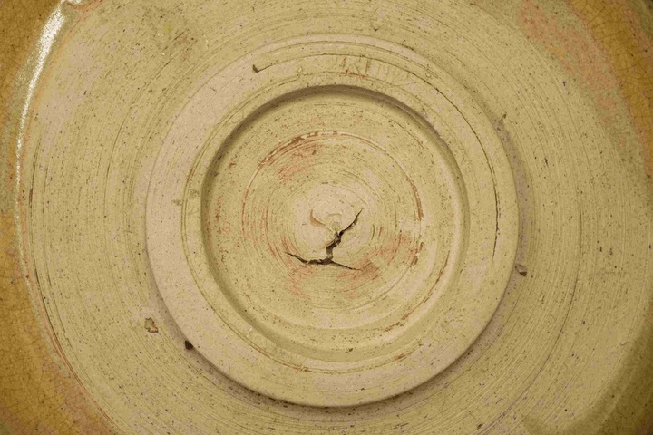 古玩陶瓷青釉印花盤真品鑒賞圖