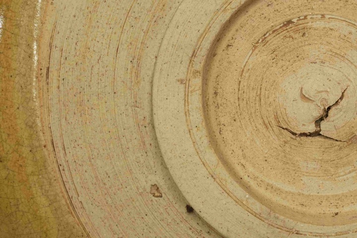 古玩陶瓷青釉印花盤真品鑒賞圖