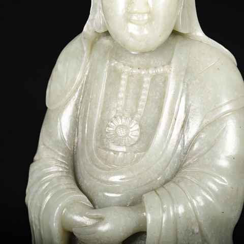 古玩玉器玉觀音真品鑒賞圖