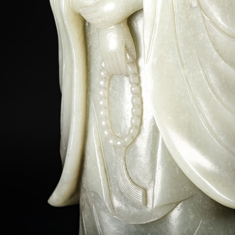 古玩玉器玉觀音真品鑒賞圖