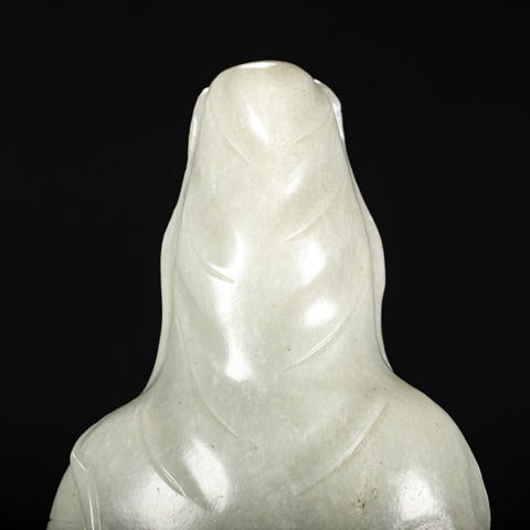 古玩玉器玉觀音真品鑒賞圖