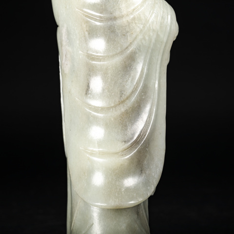 古玩玉器玉觀音真品鑒賞圖