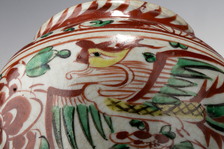 古玩陶瓷清早·五彩鳳穿牡丹紋罐真品鑒賞圖