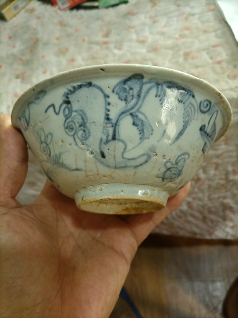 古玩陶瓷青花山水人物碗拍賣,當(dāng)前價格1200元