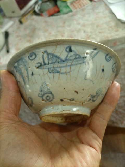 古玩陶瓷青花山水人物碗拍賣,當(dāng)前價格1200元