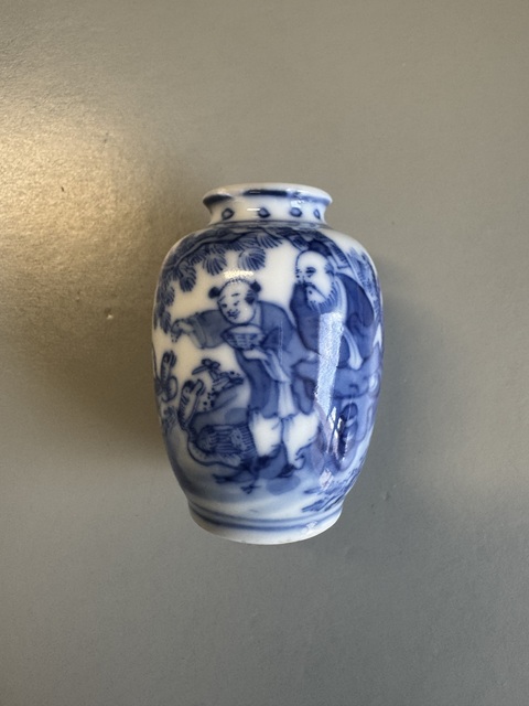 古玩陶瓷青花水盂真品鑒賞圖