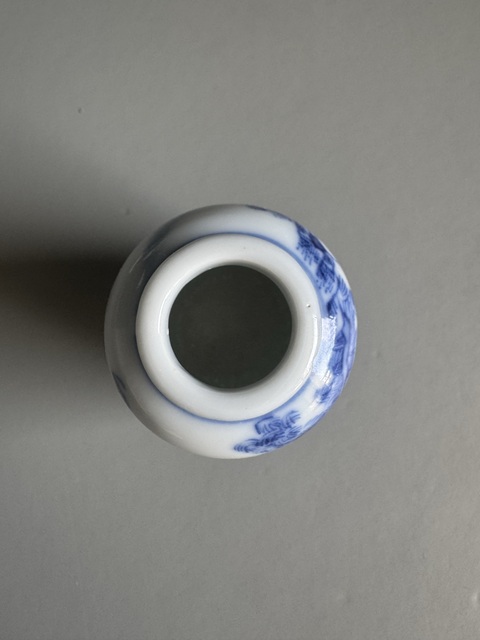 古玩陶瓷青花水盂真品鑒賞圖