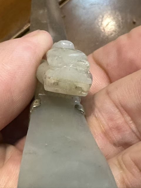 古玩玉器和田玉雕“龍首帶鉤”真品鑒賞圖