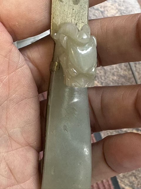 古玩玉器和田玉雕“龍首帶鉤”真品鑒賞圖