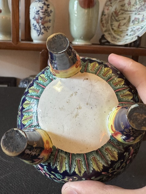 古玩陶瓷銅胎掐絲琺瑯香爐拍賣,當前價格5000元