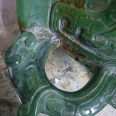 古玩玉器琉璃雕“簋式爐”真品鑒賞圖