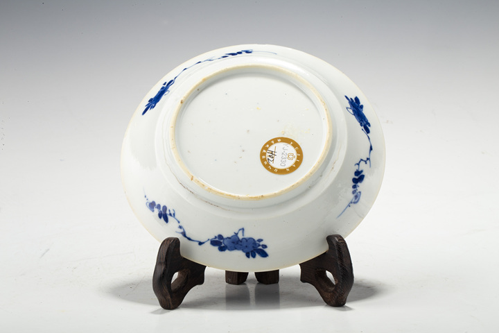 古玩陶瓷晚清·青花花卉紋小盤拍賣，當前價格472元