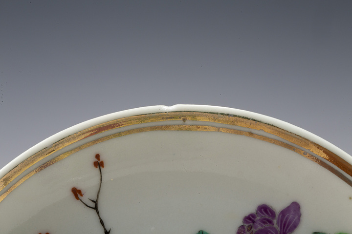 古玩陶瓷民國(guó)·粉彩花卉紋小盤(pán)真品鑒賞圖