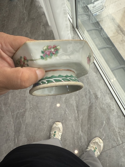 古玩陶瓷清同治 粉彩花鳥紋供盤拍賣,當前價格9000元