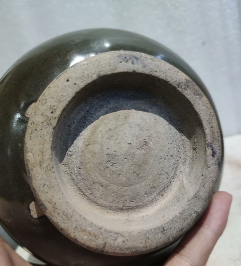 古玩陶瓷黑釉剔花玉壺春瓶真品鑒賞圖